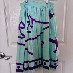 Disney Dress Shop Mint Mad Tea Party Skirt - S - Like New